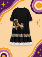 Upcycled Vuntaken Sequin Eagle Dress