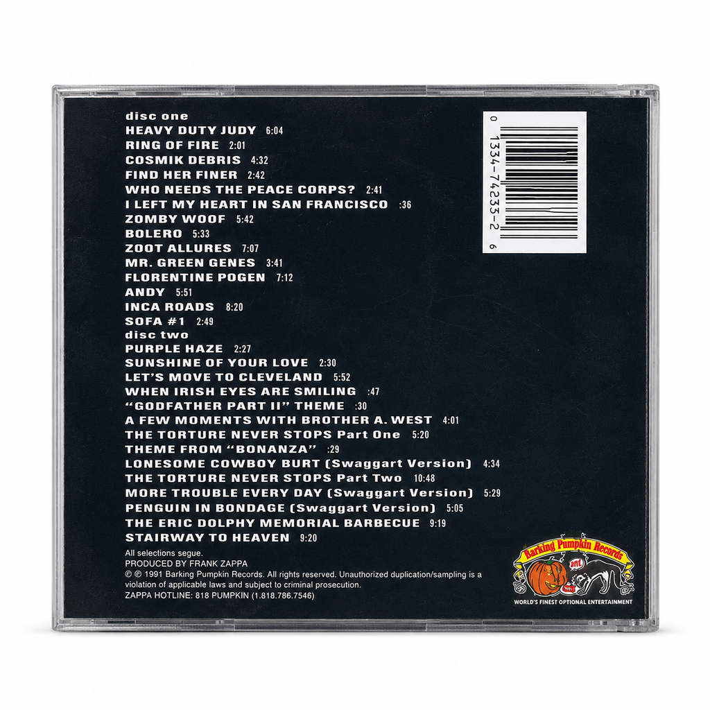 Zappa 'The Best band You Never Heard In Your Life' X2 CD Set