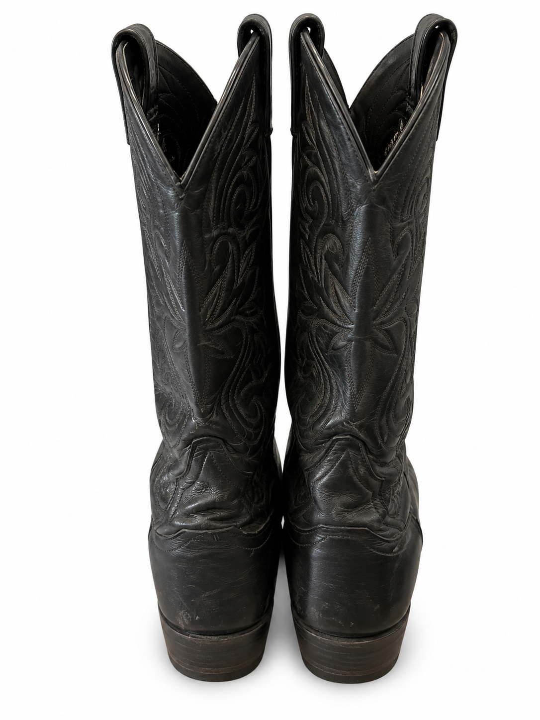 American Vintage Genuine Leather Acme (W9) Black Cowboy Boots