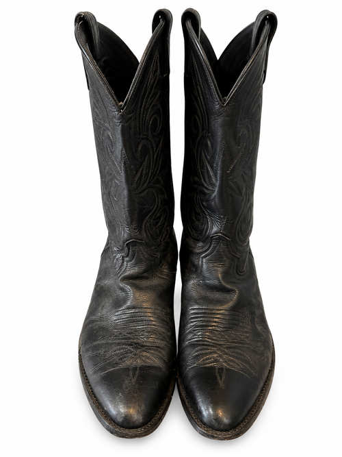 American Vintage Genuine Leather Acme (W9) Black Cowboy Boots