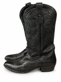 American Vintage Genuine Leather Acme (W9) Black Cowboy Boots