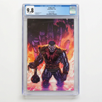 Front-facing graded comic slab on a flat light background
