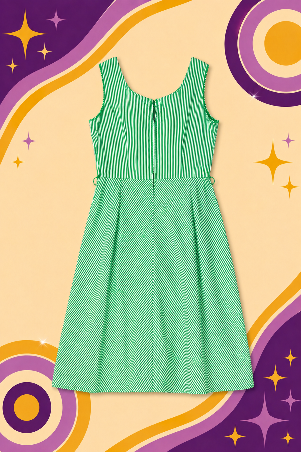 1970's Handmade Original Vintage Picnic Dress