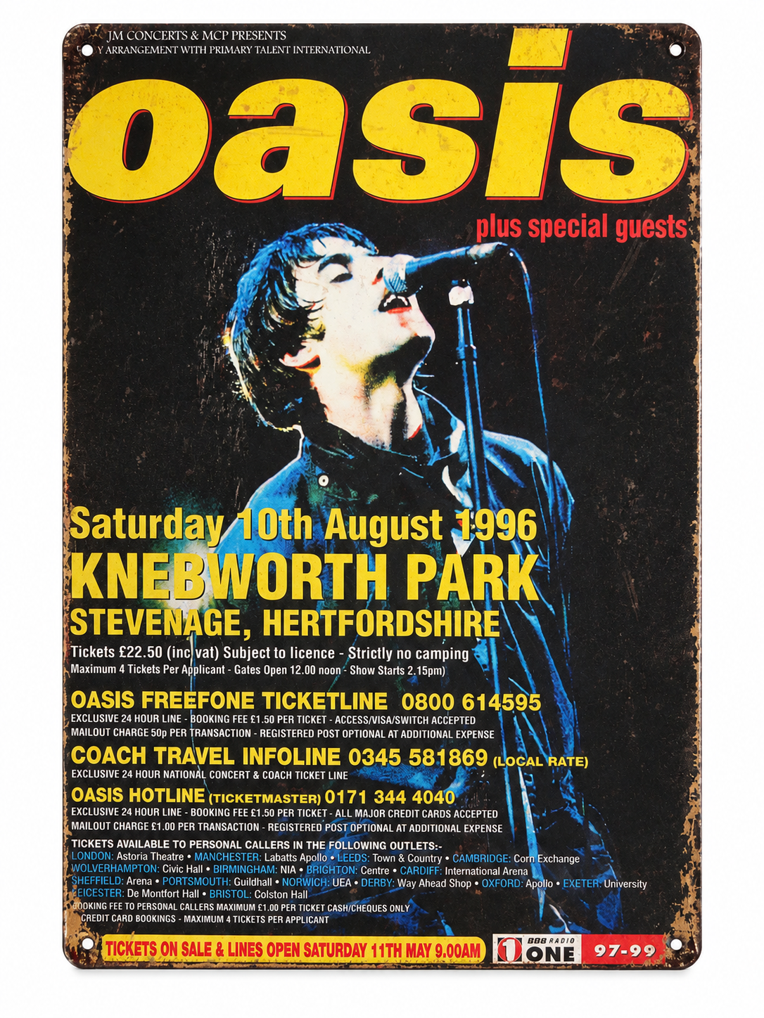 Oasis Tin Sign