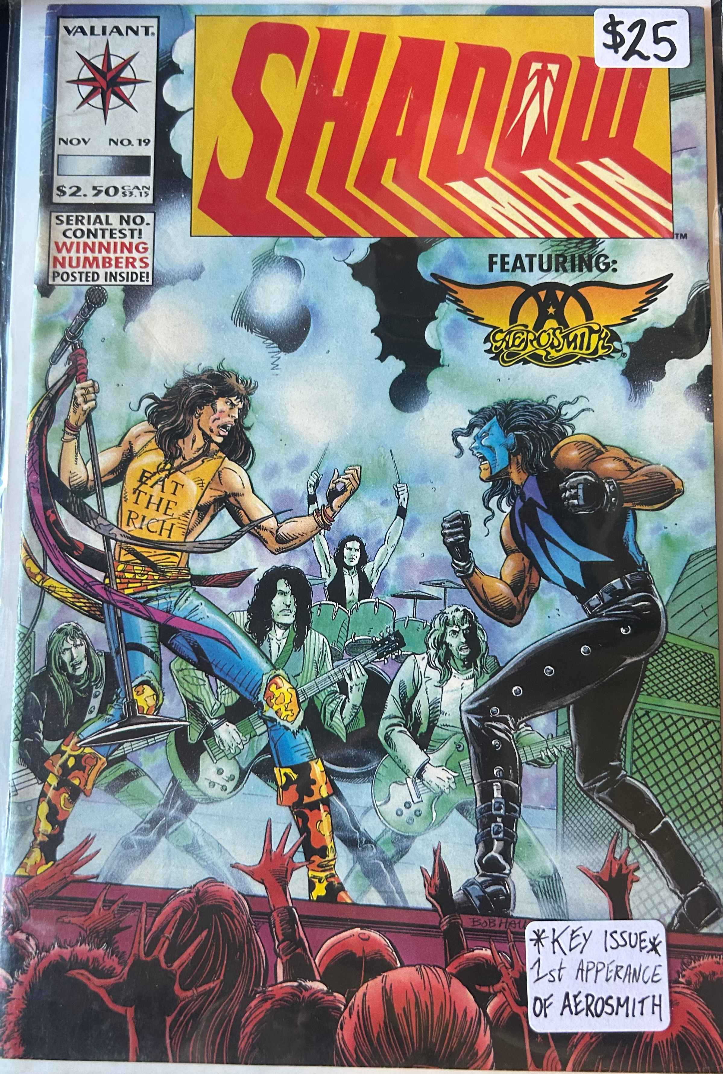 Shadow Comic #19 Key Issue First Appearance Of Aerosmith